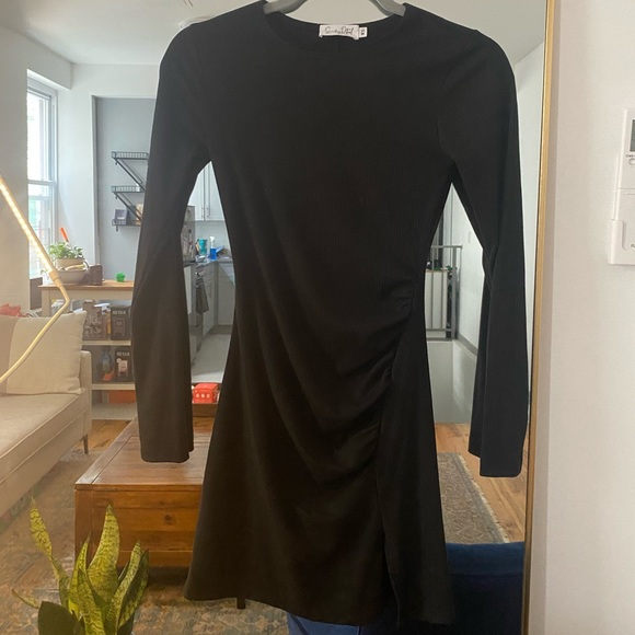 Long sleeve black dress - Picture 3 of 6